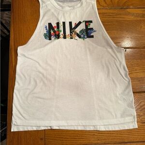 Nike White Dri-FIT Running Shirt